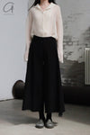 M.A+ front button drooping wide leg pants PW481 CWP1